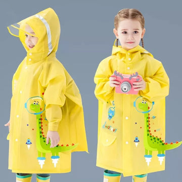 OleOle Kids Waterproof Raincoat - Stay Dry in Poncho Style (2 years+)