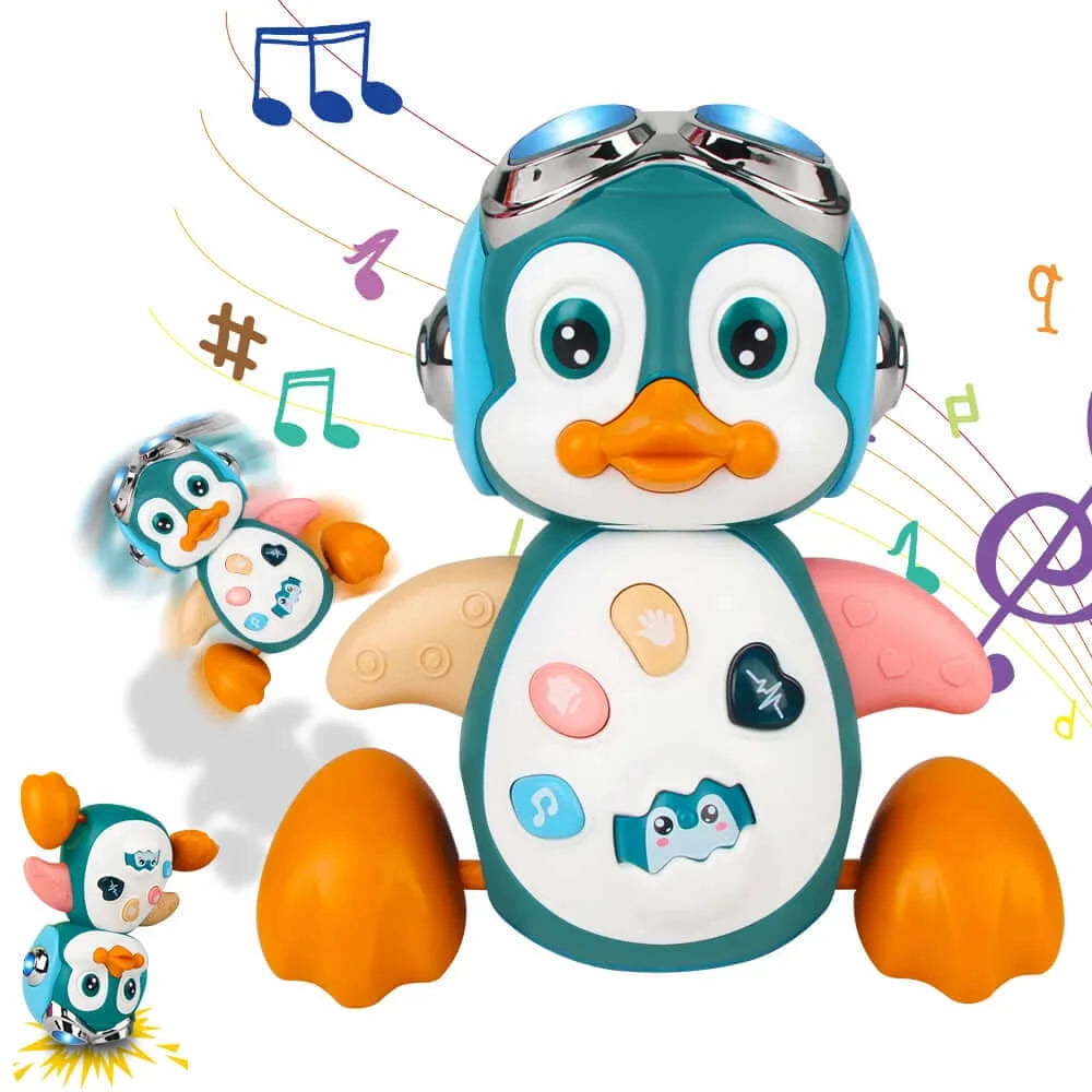 Image of Multifunctional Musical Penguin Toy - Perfect Baby Activity Companion for Learning and Play. Shop now at OleOle.