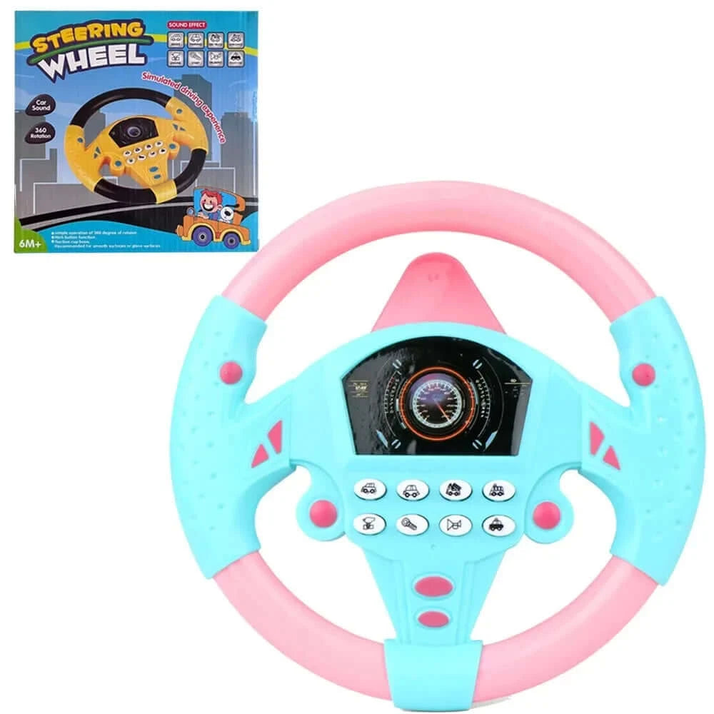 Image of Kids Steering Wheel - Driving Simulator Toy: Interactive Fun for Ages 2+. Shop now at OleOle.