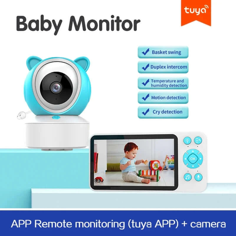 Image of Smart WiFi FHD A/V Baby Monitor Camera - Crystal Clear Video, Two-Way Audio, Motion Detection. Shop now at OleOle.