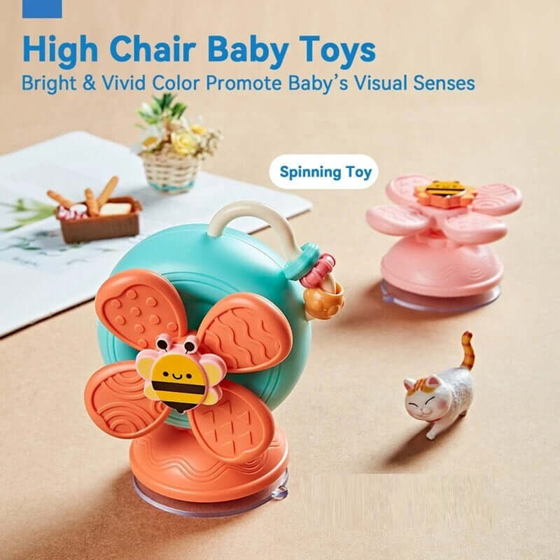 Image of Montessori Suction Cup Spinning Toys - Educational Toys for Toddlers. Shop now at OleOle.