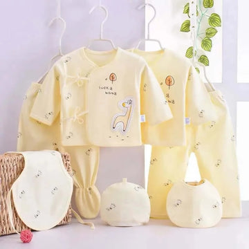 OleOle 7 Pcs Newborn Baby Clothing Set - Best Baby Shower Gift