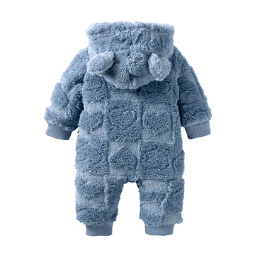 Newborn Baby Hooded Rompers - Cute Bunny Design (0 - 18 months)