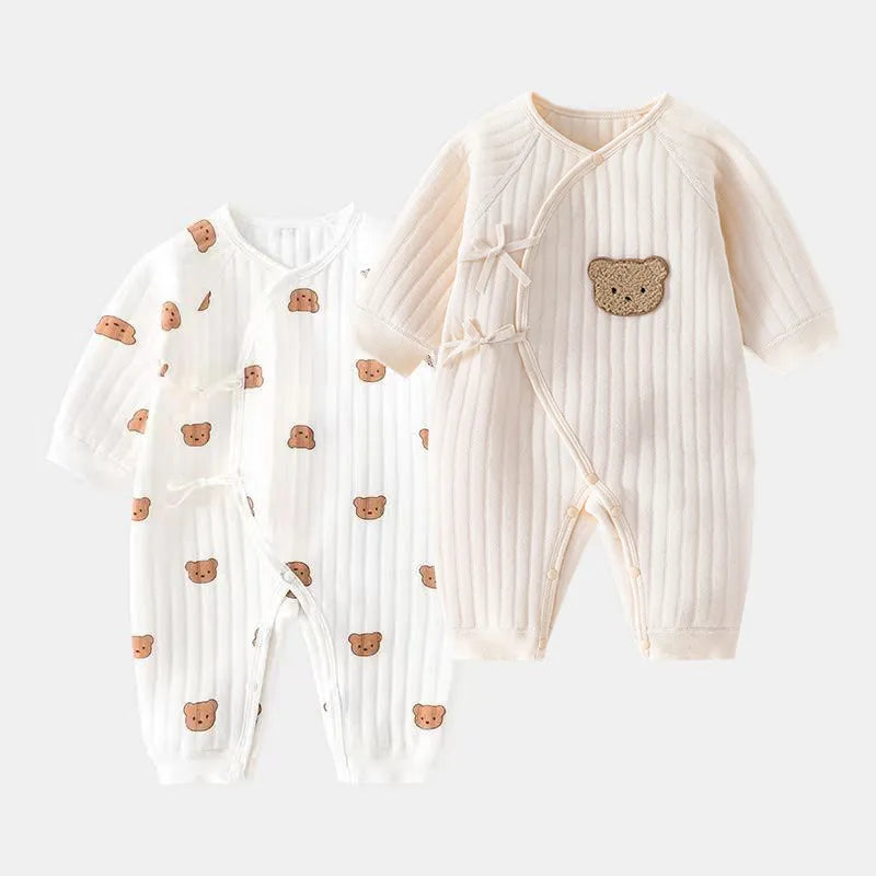 Image of Cozy Cotton Onesie for Newborns: Unisex Baby Bodysuit (0-6 months) - Ultimate Comfort for Tiny Tots! Shop now at OleOle.