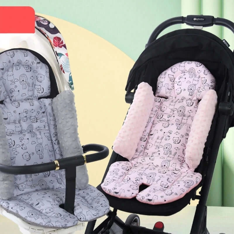 Image of Baby Stroller Cushion Pad with Support - Ensure your baby's comfort and safety during stroller rides. Shop now at OleOle.