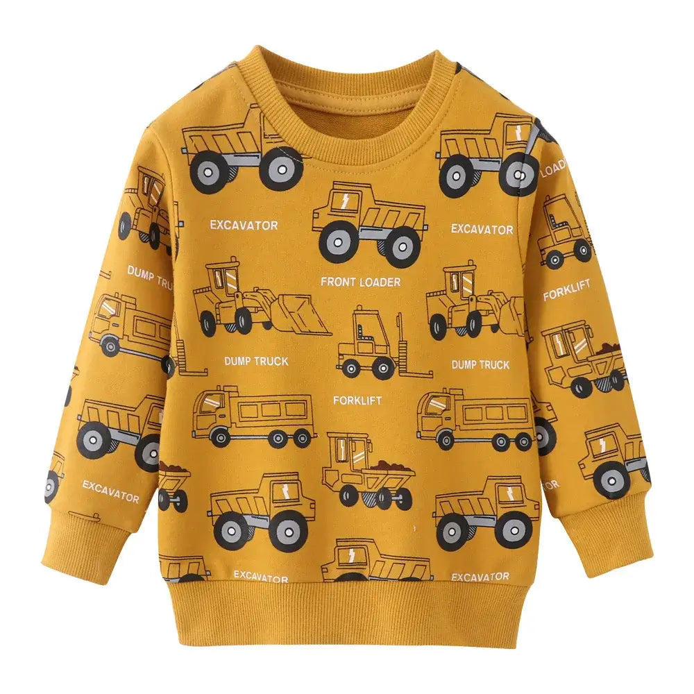 Anime Baby Boys Sweatshirts - Quality Cotton, Full Sleeve, for Kids 2-6 Years