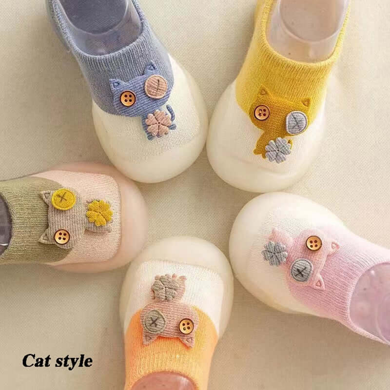 Image of Soft soled infant socks shoes for cozy steps - Ideal for baby boys and girls (0-4 yrs). Shop now at OleOle.