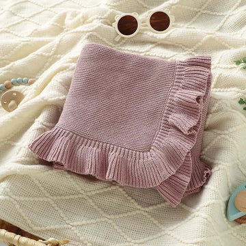 Knitted Newborn Baby Blanket