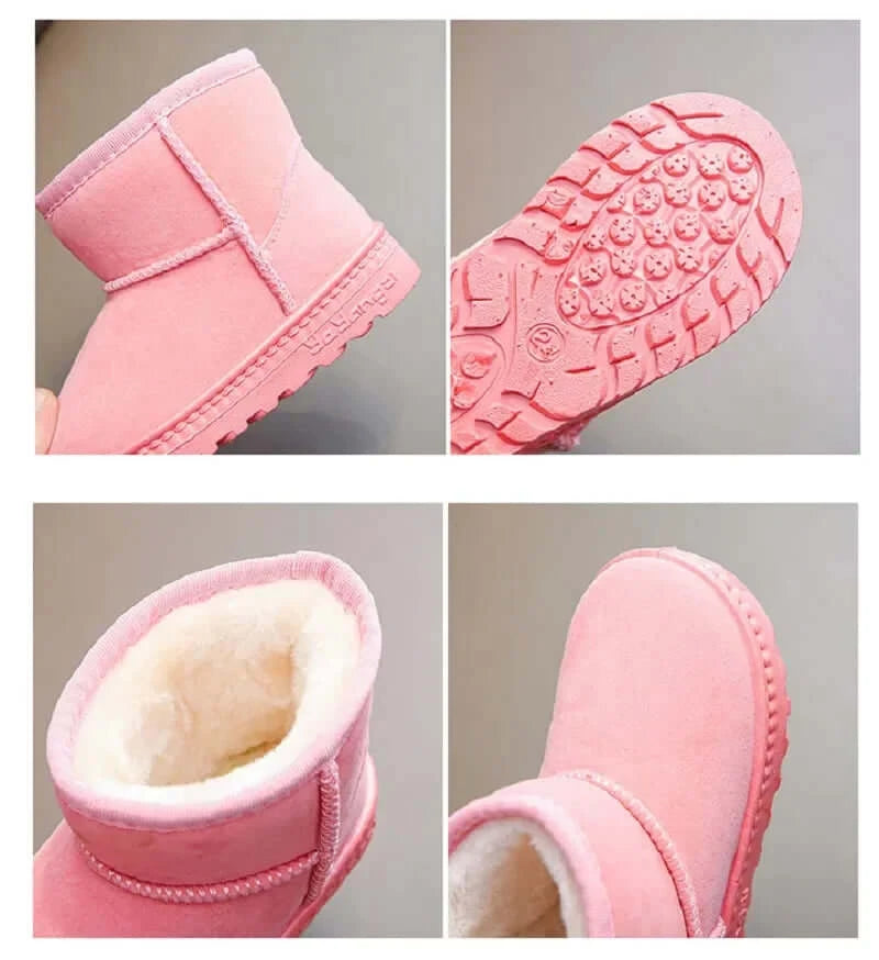 Image of Kids stylish and warm snow boots for snowy mountain adventure. Shop now at OleOle.