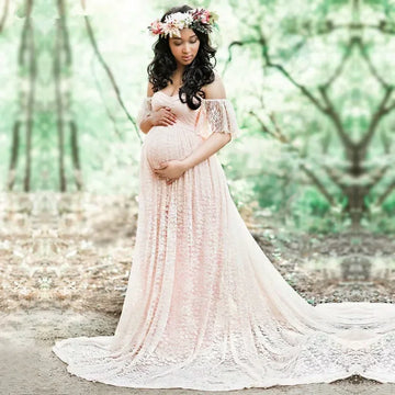 Lace Maternity Photoshoot Dress (S - XXL)