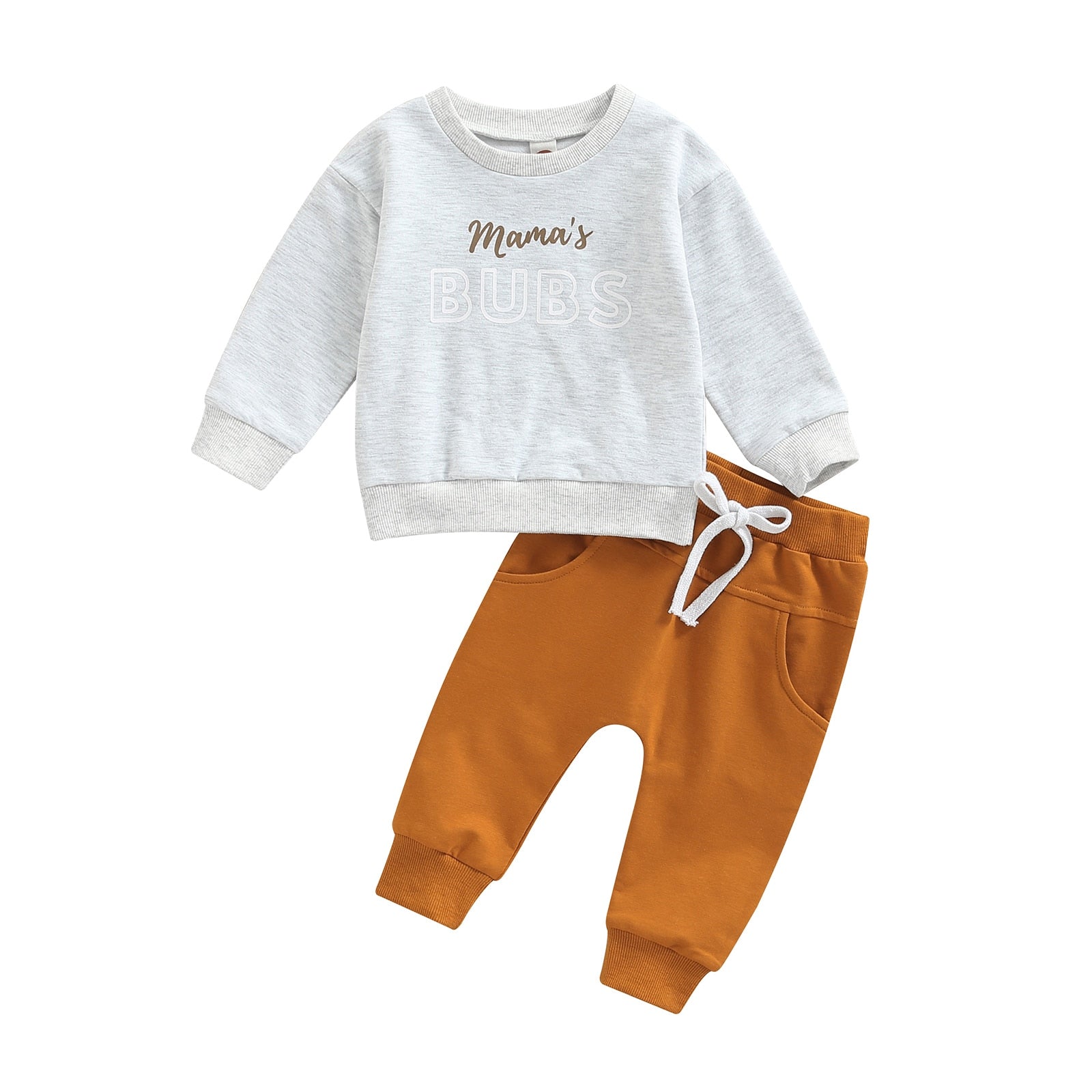 Image of Chic Winter Duo: Newborn 2pcs Set – Fashion Tops and Pants for Baby Boys (0-3yrs). Shop now at OleOle.