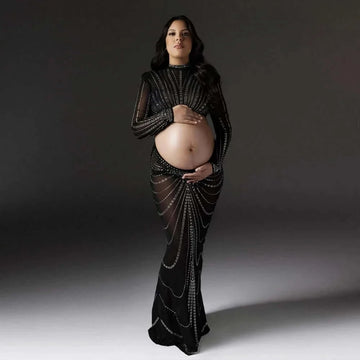 Tulle Crystal Maternity Photoshoot Dress (S - XXL)