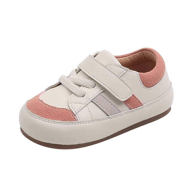 Image of Soft leather baby sneakers, ideal for 6 months to 3 years – stylish and comfy first steps! Shop now at OleOle.