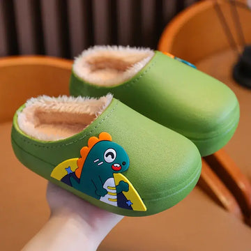 Kids Cartoon Winter Slippers (2 - 10yrs)