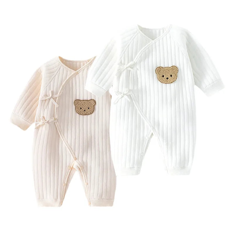 Image of Cozy Cotton Onesie for Newborns: Unisex Baby Bodysuit (0-6 months) - Ultimate Comfort for Tiny Tots! Shop now at OleOle.