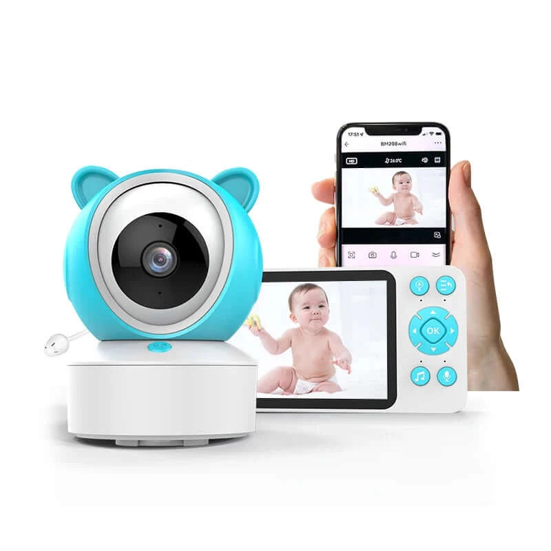 Image of Smart WiFi FHD A/V Baby Monitor Camera - Crystal Clear Video, Two-Way Audio, Motion Detection. Shop now at OleOle.