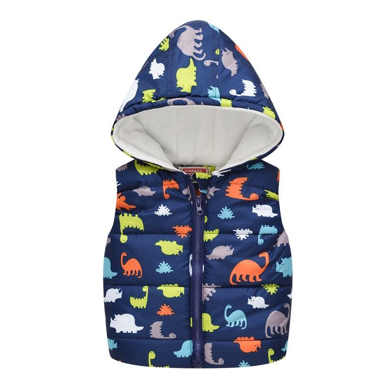 Image of Cosy Kids Thicken Vest: Stylish warmth for boys & girls (2-10 yrs). Ideal winter fashion! Shop now at OleOle.