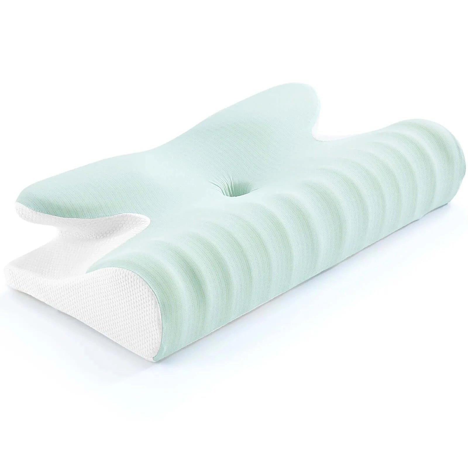 Image of OleOle Ergonomic Memory Foam Pillow - Perfect for Side, Back, and Stomach Sleepers ultimate comfort & support.