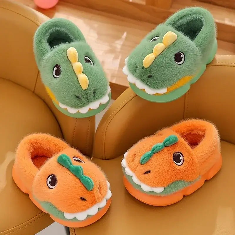 Image of Cartoon Winter Slipper Shoes for Kids | Warm, Non-Slip, Cute Animal Designs. Shop now at OleOle.