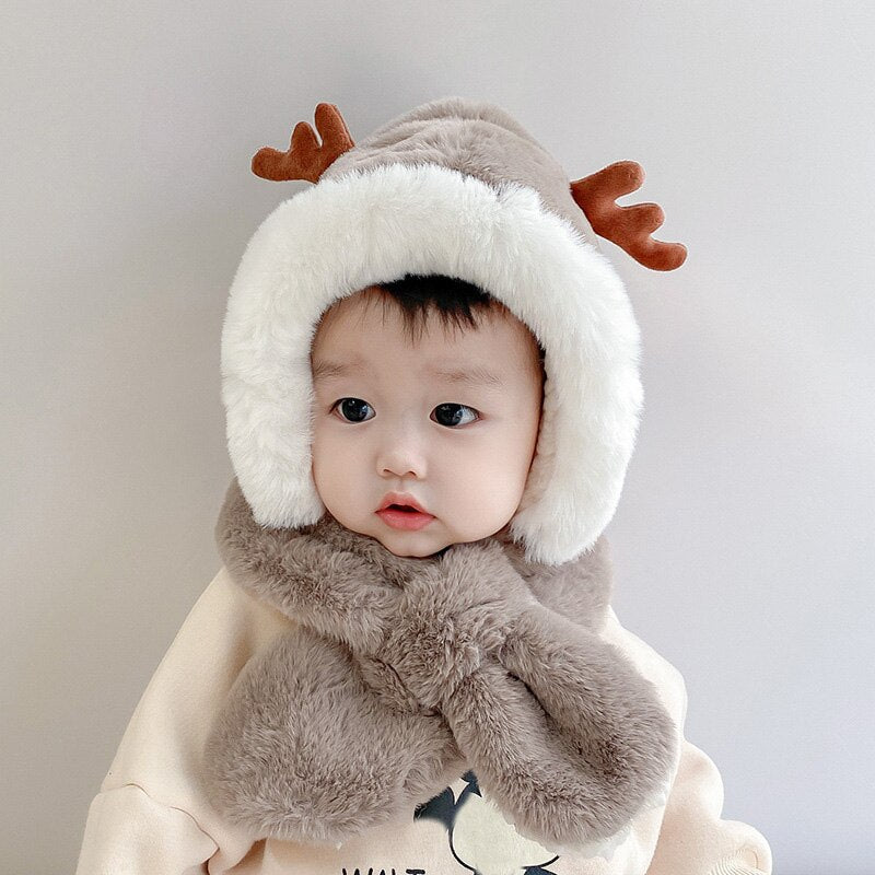 Image of Warm & Cosy Winter Bonnet for Baby (6m-2yrs) – Soft Faux Fur Collection. Shop now at OleOle.