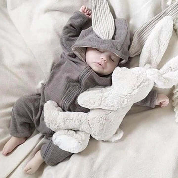 OleOle Newborn Baby Hooded Rompers - Cute Bunny Design (0 - 18 months)