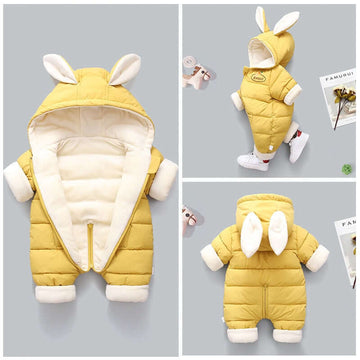 Newborn Rabbit Hooded Romper Jacket (0 - 2yrs)