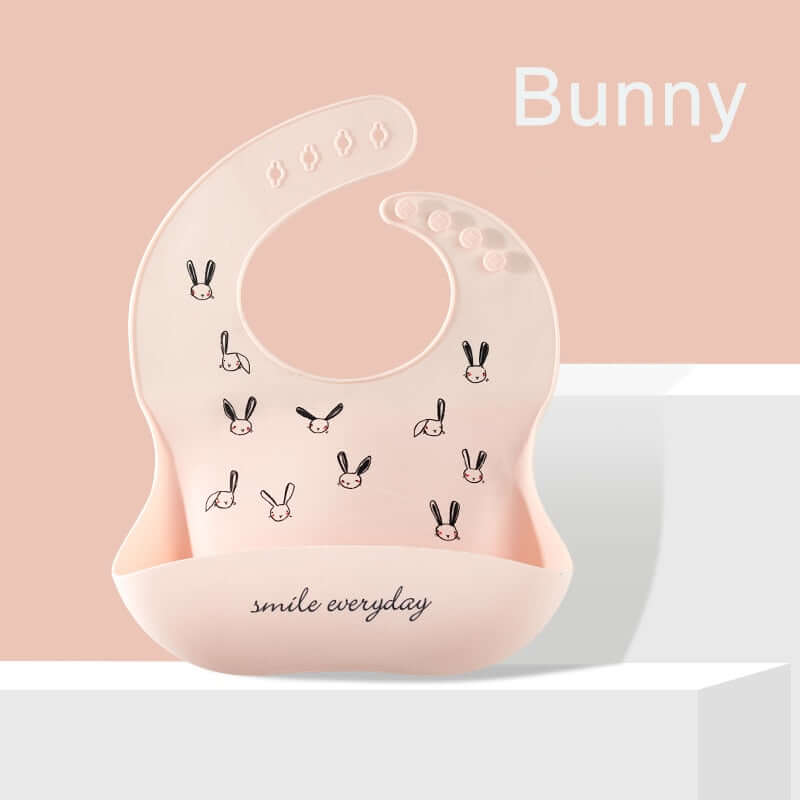 Image of Adjustable Silicone Baby Bib - On Sale Now at OleOle ! Easy-to-clean and comfortable bib for mess-free mealtimes.