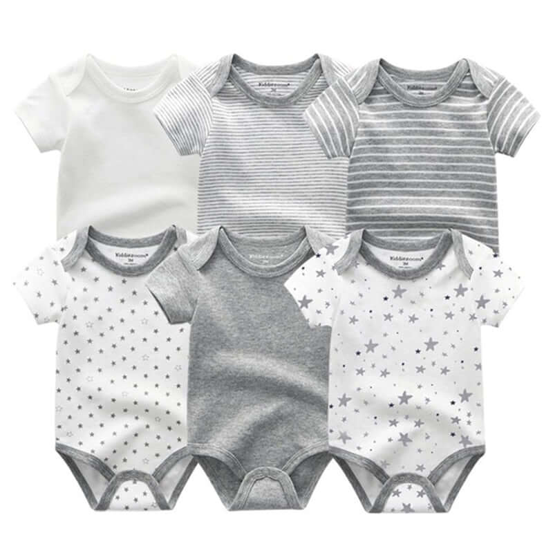 A Set of 6 Handmade Unisex Baby Jumpsuits, perfect for your little one from OleOle.