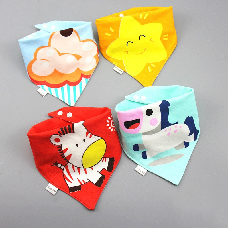 Image of 5pcs Stylish Bandana Baby Bib Set for Ultimate Softness! Shop now at OleOle.