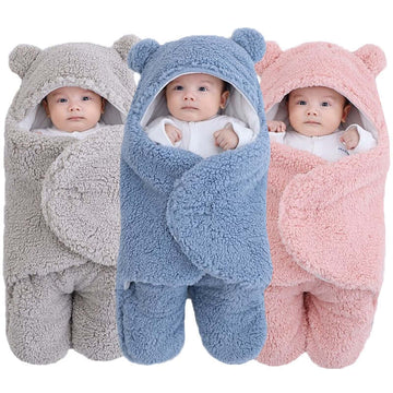 Baby Sleeping Bags - Fleece Swaddle Blankets (0 - 9m)