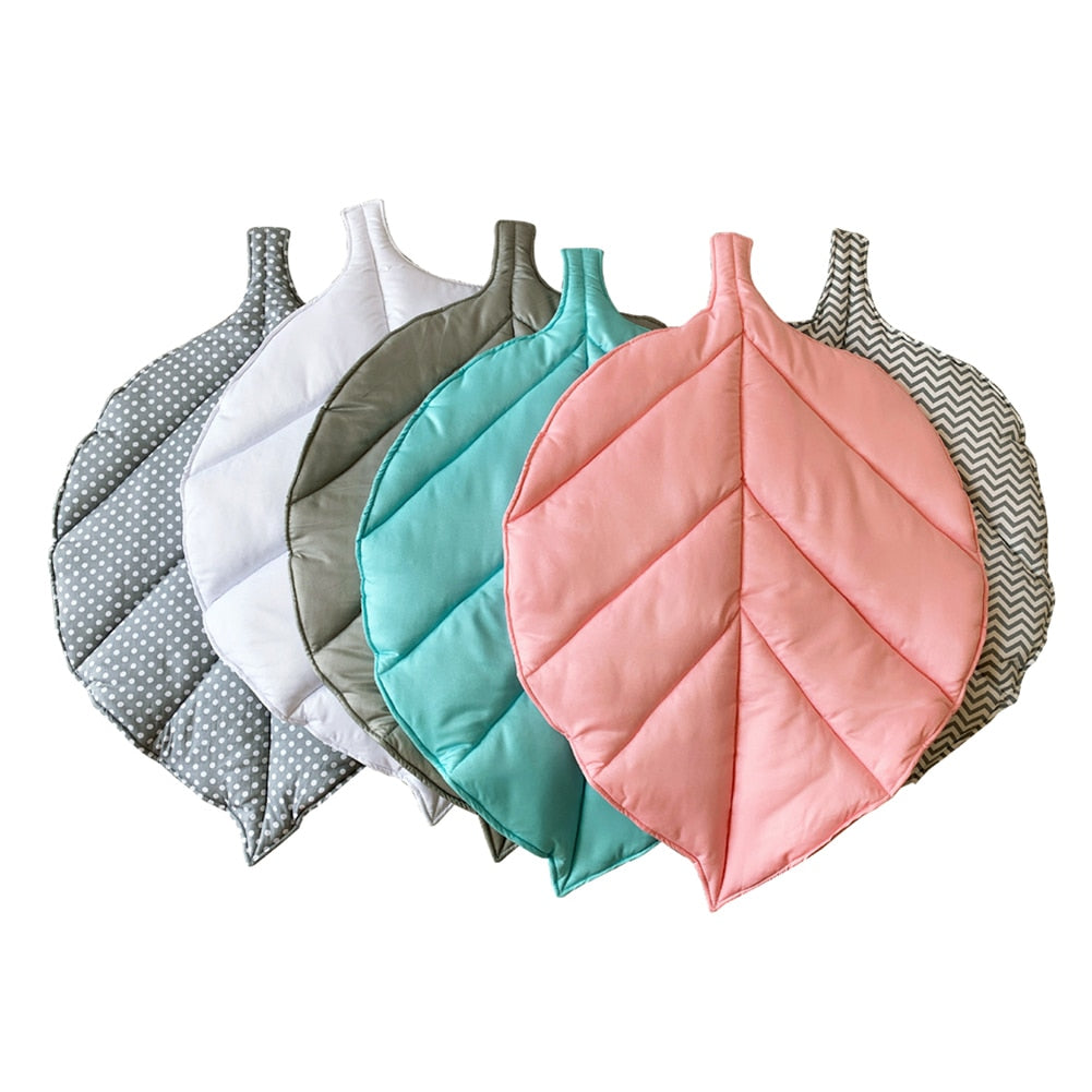 Image of Cosy Leaf Design Play Mat for Newborns: Soft, Safe, and Stylish Home Decor. Shop now at OleOle.