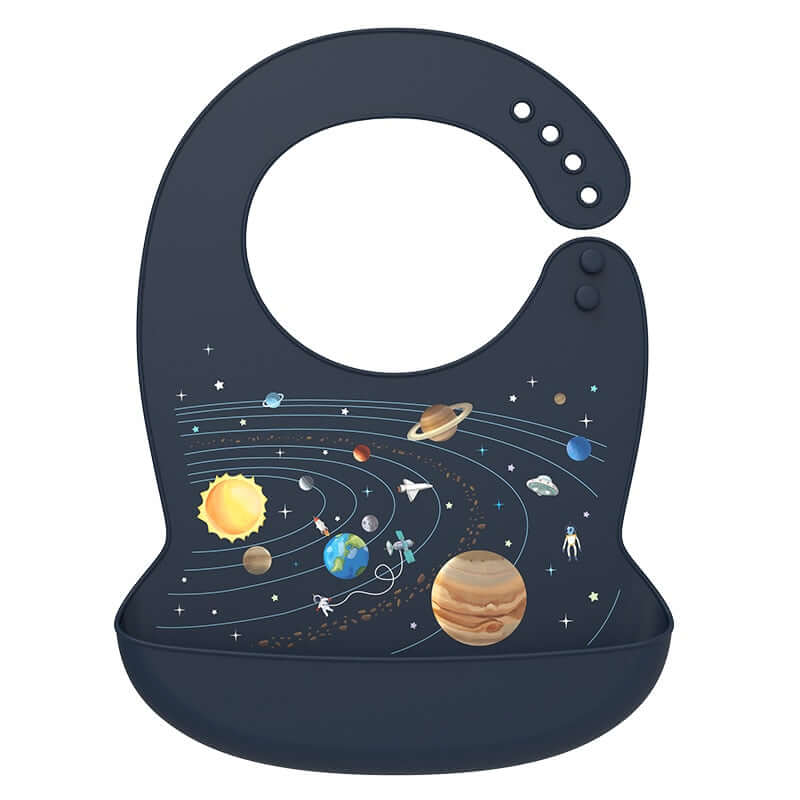 Image of Adjustable Silicone Baby Bib - On Sale Now at OleOle ! Easy-to-clean and comfortable bib for mess-free mealtimes.