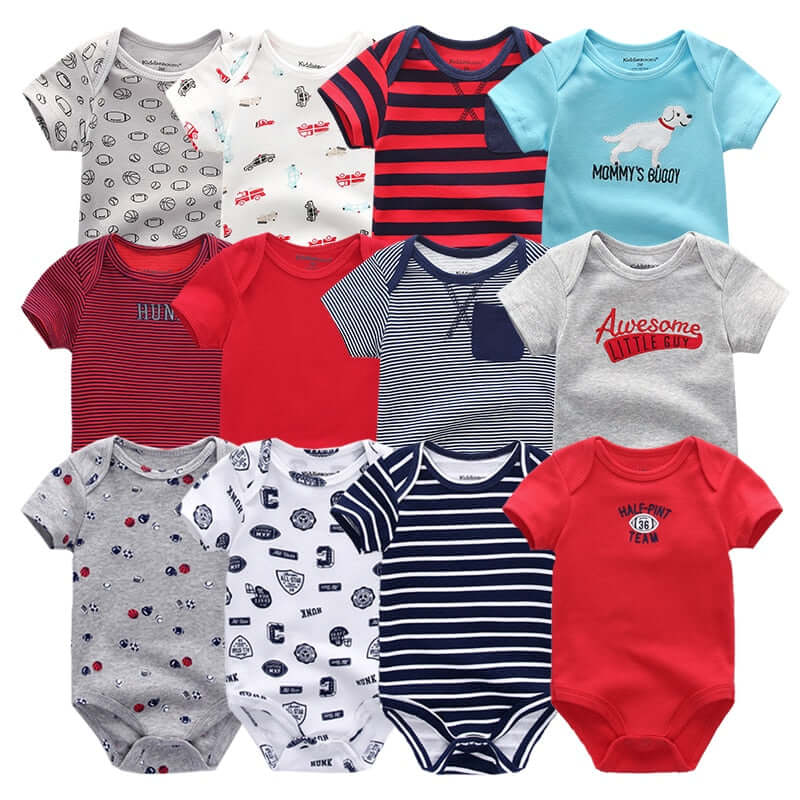 A Set of 6 Handmade Unisex Baby Jumpsuits, perfect for your little one from OleOle.