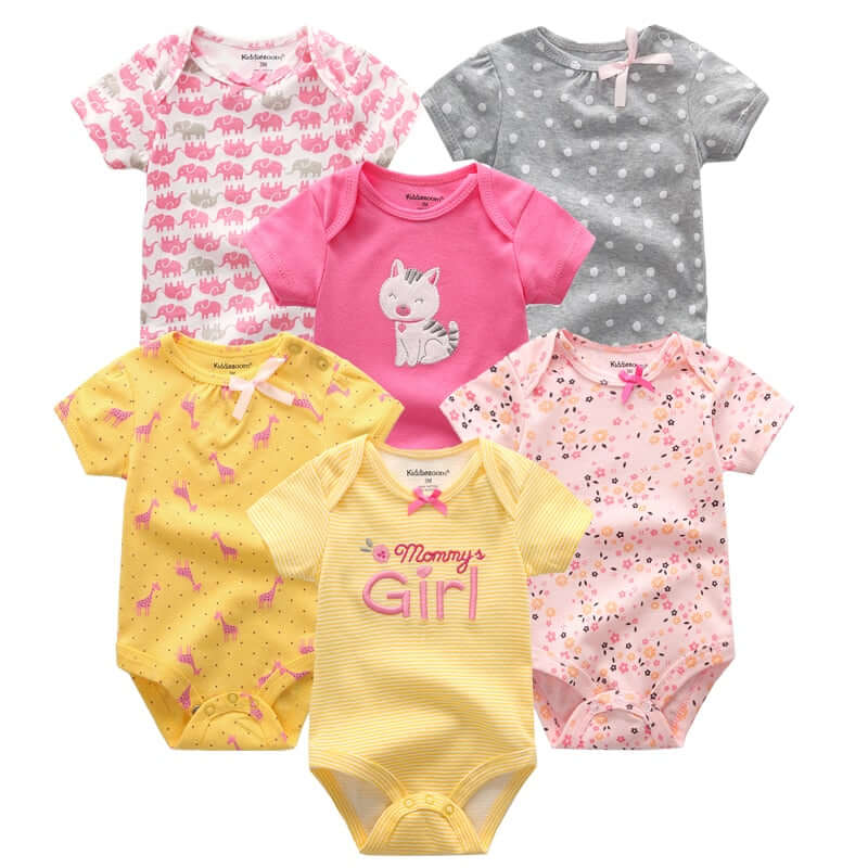 A Set of 6 Handmade Unisex Baby Jumpsuits, perfect for your little one from OleOle.