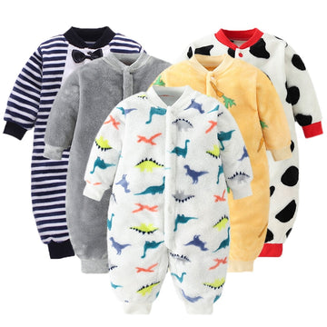 OleOle Flannel Soft Newborn Baby Romper Jumpsuit Collection (0 - 18 months)