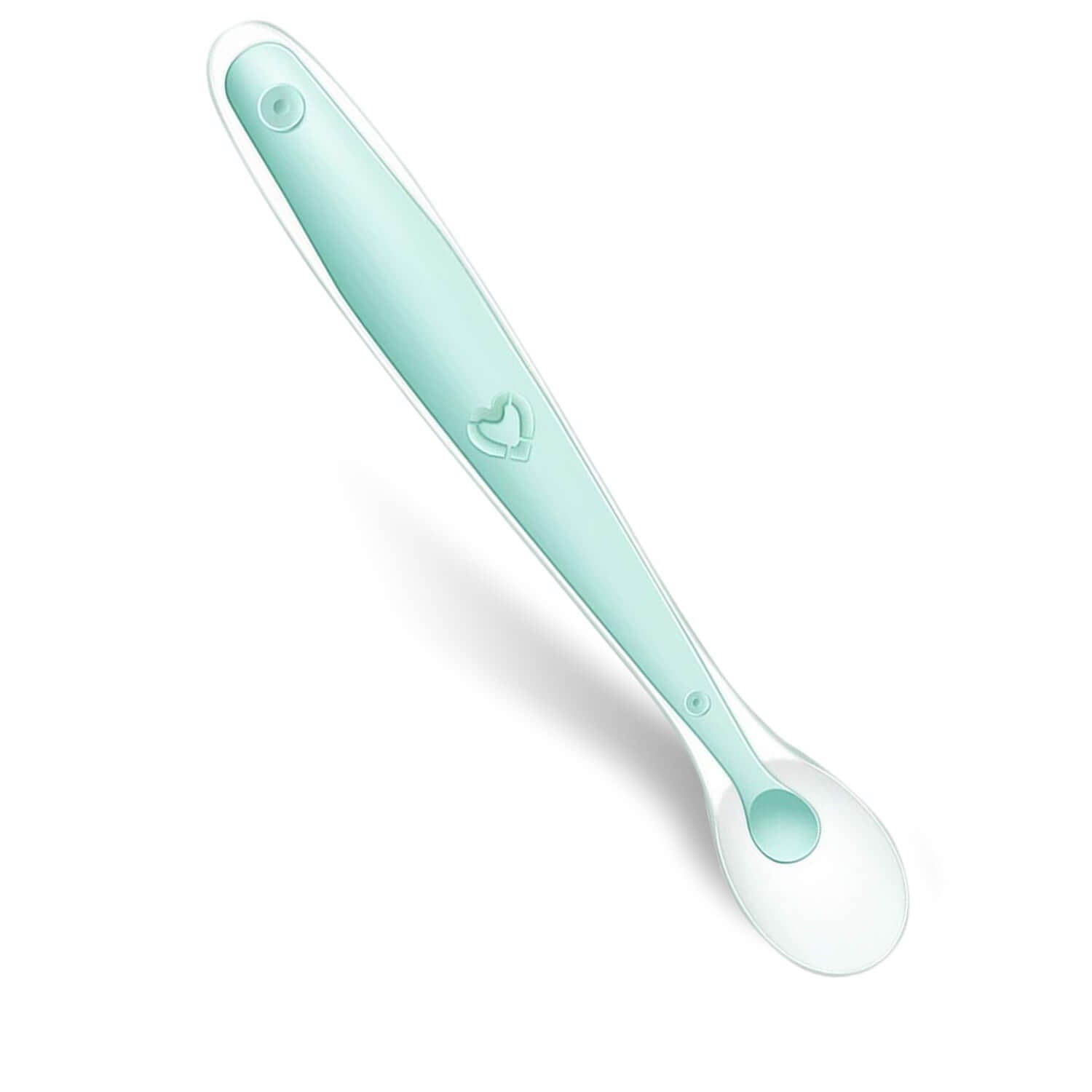 Image of Baby Silicone Spoon: Soft, Safe, and On Sale at OleOle! Complete with Storage Box for a Mess-Free Feeding Experience.