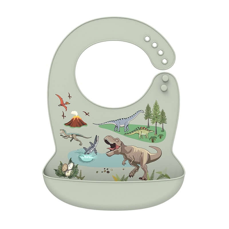 Image of Adjustable Silicone Baby Bib - On Sale Now at OleOle ! Easy-to-clean and comfortable bib for mess-free mealtimes.