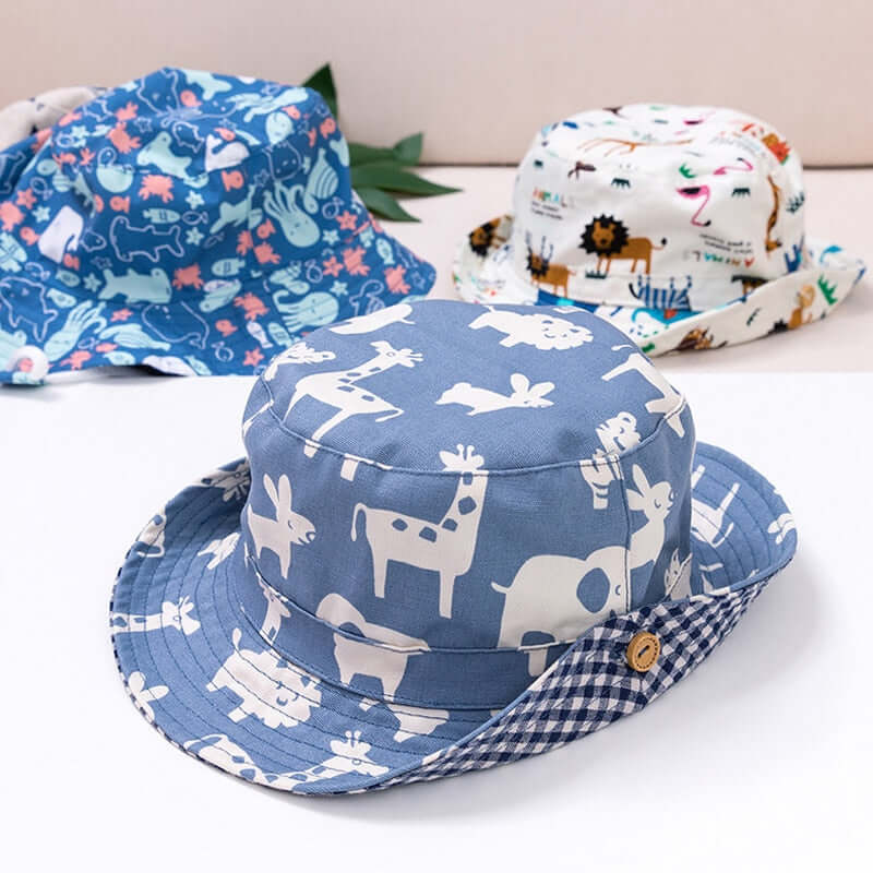 Image of Stylish Summer Hats for Kids (6mo-10yrs): Cotton Bucket & Panama Cap. Shop now at OleOle.