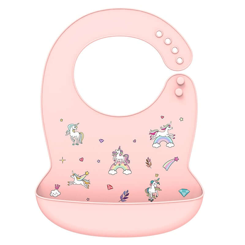 Image of Adjustable Silicone Baby Bib - On Sale Now at OleOle ! Easy-to-clean and comfortable bib for mess-free mealtimes.