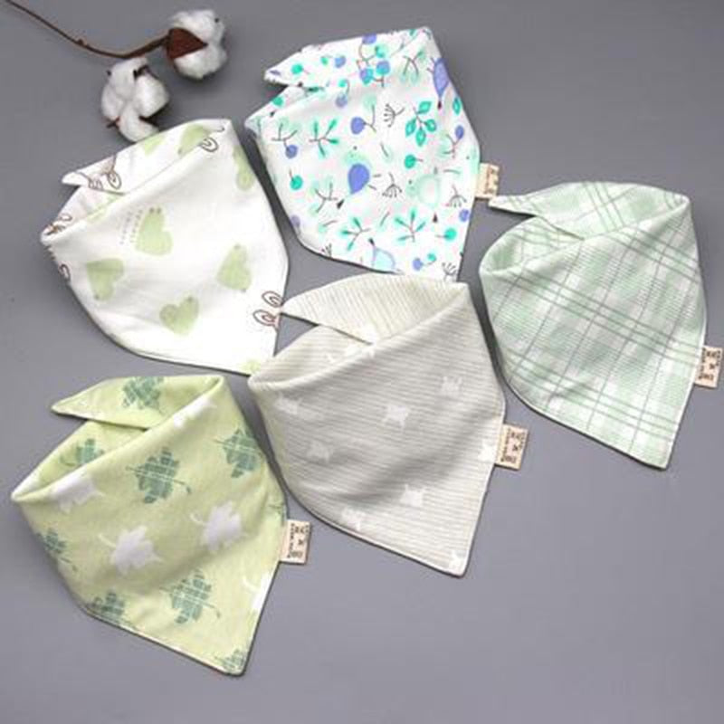 Image of 5pcs Stylish Bandana Baby Bib Set for Ultimate Softness! Shop now at OleOle.