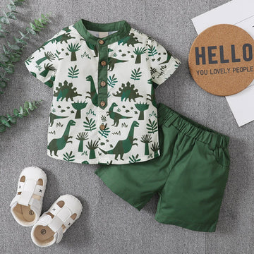 Toddler Boy Short Sleeve Summer Outfits 2 Pcs Set (0 - 5 yrs)