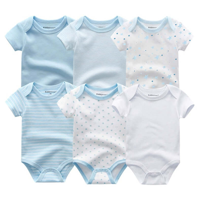 A Set of 6 Handmade Unisex Baby Jumpsuits, perfect for your little one from OleOle.