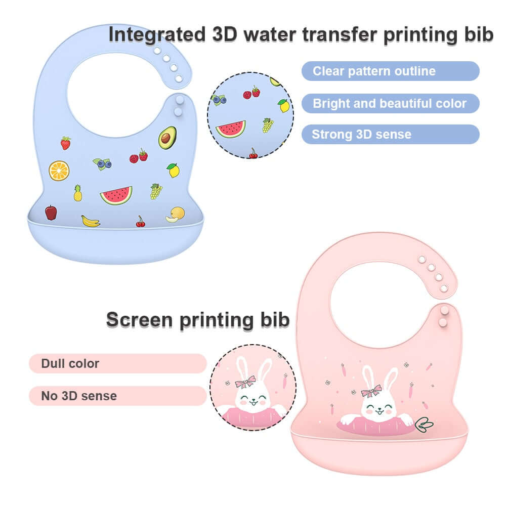 Image of Adjustable Silicone Baby Bib - On Sale Now at OleOle ! Easy-to-clean and comfortable bib for mess-free mealtimes.