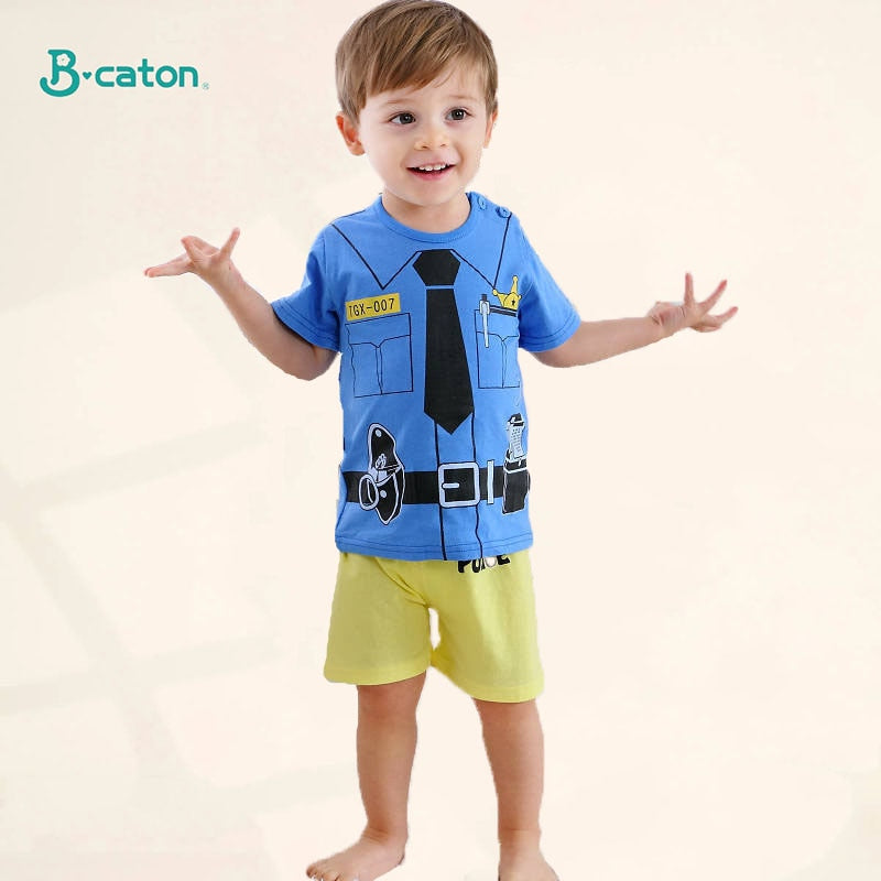 Image of Baby T-Shirt & Pant Set (9m - 5yrs). Stylish comfort for your little one's summer adventures! Shop now at OleOle.