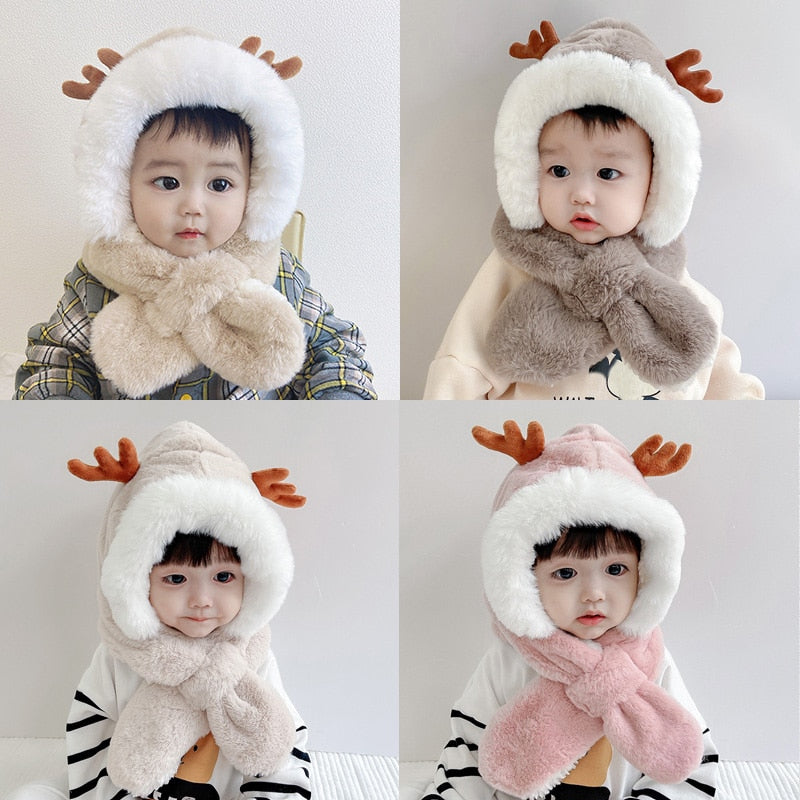 Image of Warm & Cosy Winter Bonnet for Baby (6m-2yrs) – Soft Faux Fur Collection. Shop now at OleOle.