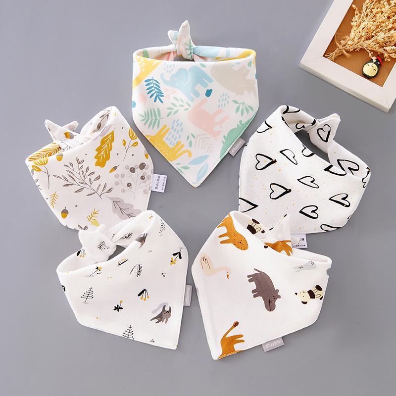 Image of 5pcs Stylish Bandana Baby Bib Set for Ultimate Softness! Shop now at OleOle.