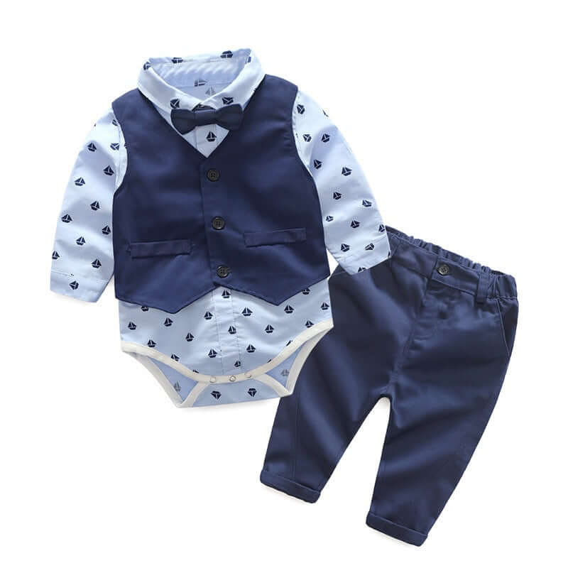 Image of Baby Boy Romper: Adorable Bodysuit Clothes Collection, 3 months to 2 years. Shop now at OleOle for the cutest styles at a special sale price!