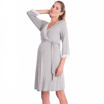 OleOle Maternity Sleepwear Robe and Nightgown Collection for Pregnant Women