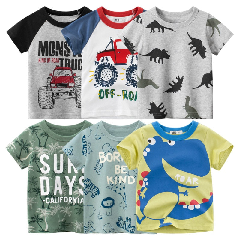 Image of Trendy T-Shirts for Boys (1-6 yrs) - Cool, Comfortable, and Adorable Designs! Shop now at OleOle.