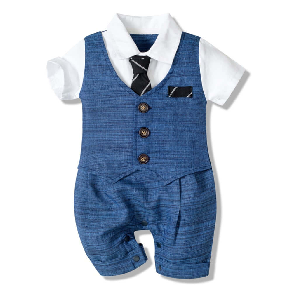 Image of Baby Boy Romper: Adorable Bodysuit Clothes Collection, 3 months to 2 years. Shop now at OleOle for the cutest styles at a special sale price!